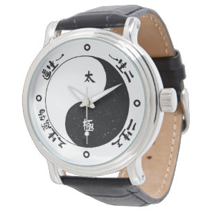 Montre Taichi Ying et Yang Chinese Character