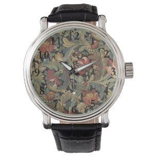 Montre Tapisserie florale riche Brocade Damask
