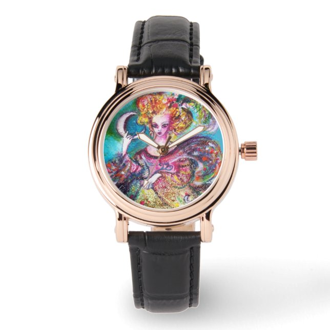MONTRE TAROTS DES OMBRES PERDUES / LA DAME DE LA LUNE (Recto)