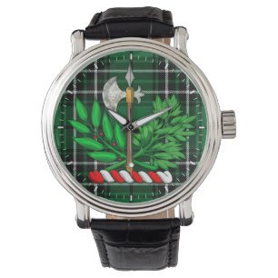 Montre Tartan de chasse de MacLean de clan et crête de