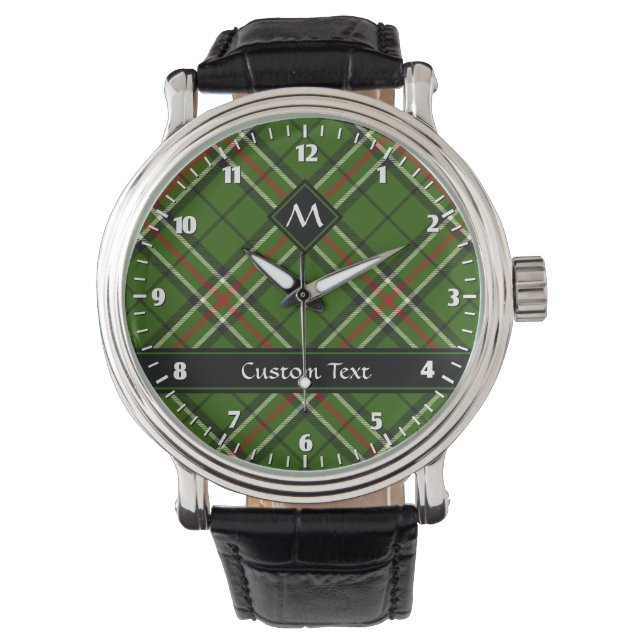 Montre Tarte verte, noire, rouge et blanche (devant)
