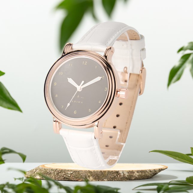 Montre Taupe argent personnalisé eWatch Watch (Créateur téléchargé)