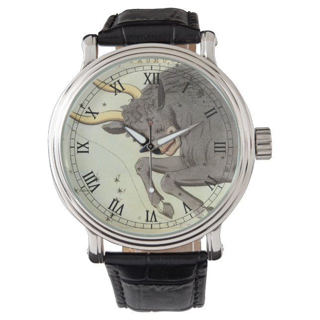 Montre Taurus Bull, le miroir Vintage de la constellation (devant)