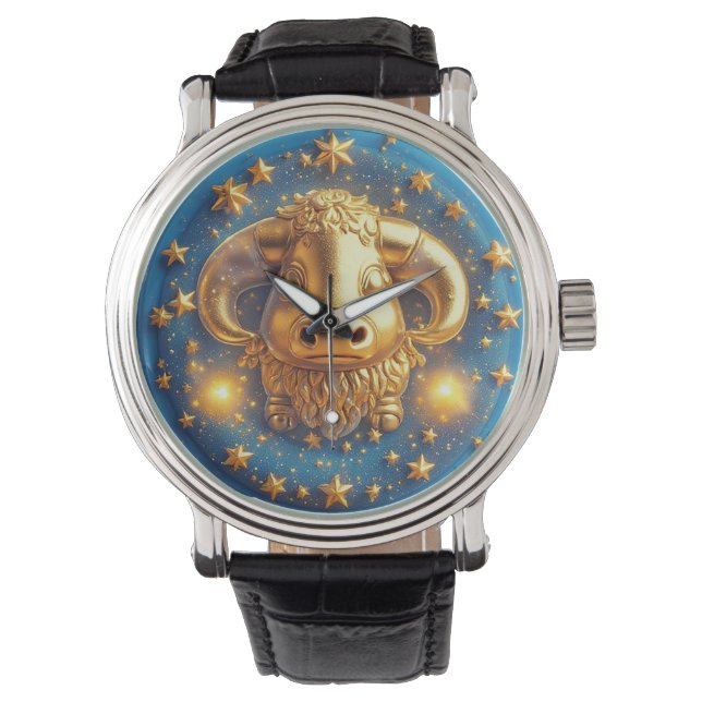 Montre Taurus Zodiac Symbol birthday gift (devant)
