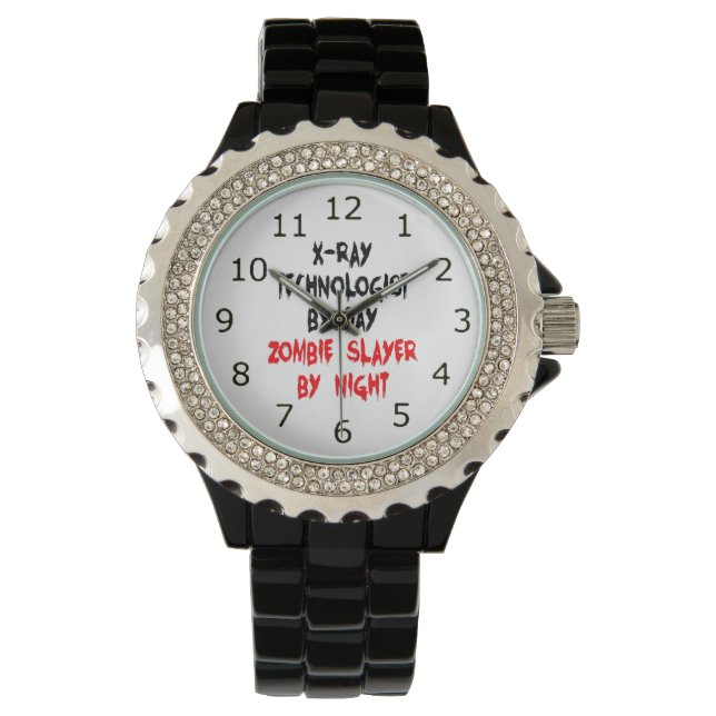 Montre Technologue en radiologie Zombie Slayer (devant)