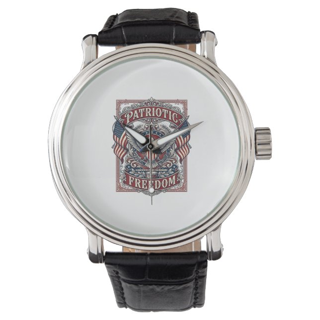 Montre Tee-shirt graphique vectoriel de défilé patriotiqu (devant)