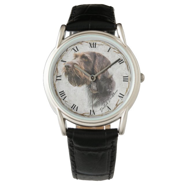 Montre Téléphone Pointeur À poils durs allemand (devant)
