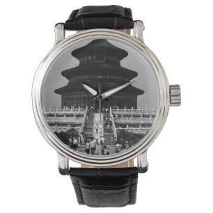Montre Temple Pekin de la Chine vintage du ciel