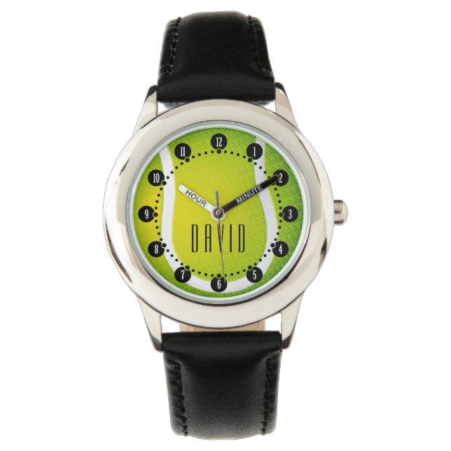 Montre Temps de tennis personnalisé | Cadeaux de sport Co (devant)