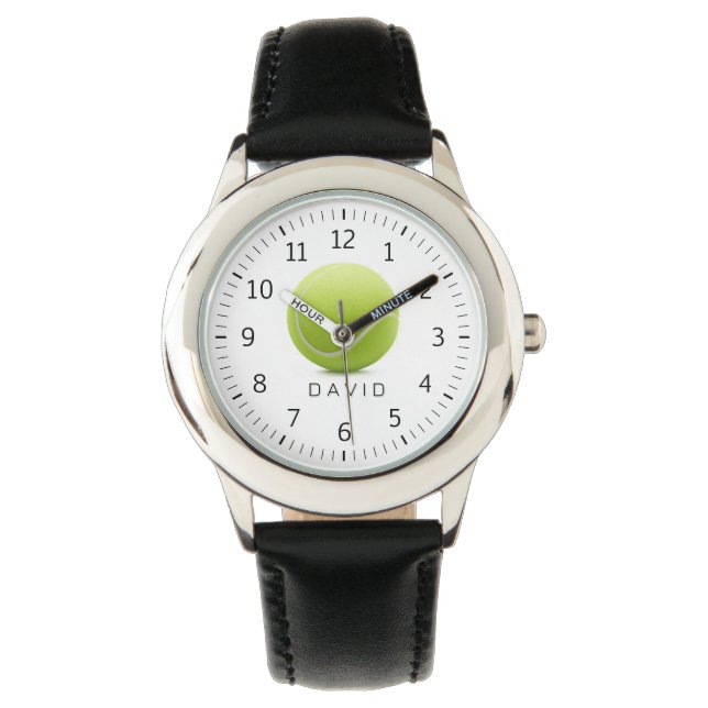 Montre Temps de tennis personnalisé | Cadeaux de sport Co (devant)