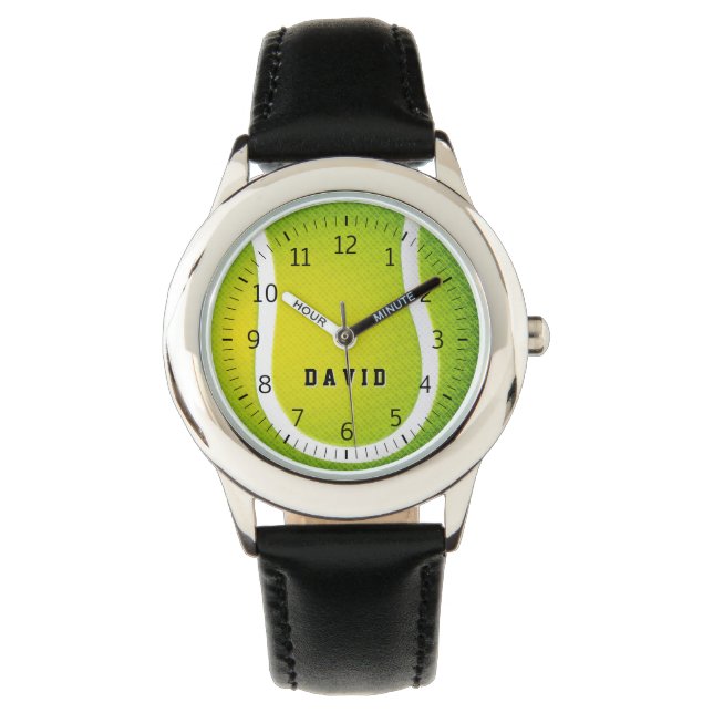 Montre Temps de tennis personnalisé | Cadeaux de sport Co (devant)