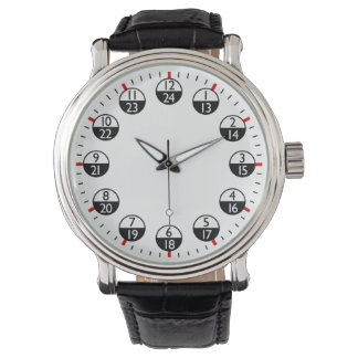 Montre Temps militaire 24 heures
