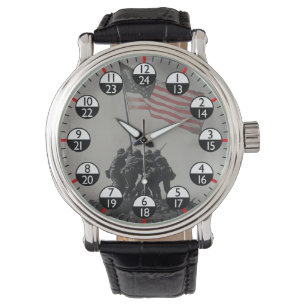 Montre Temps militaire 24 heures