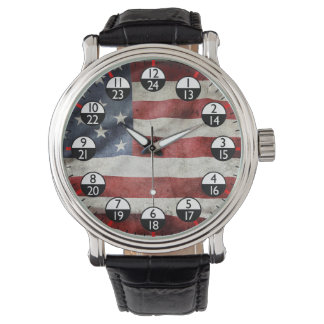 Montre Temps militaire 24 heures