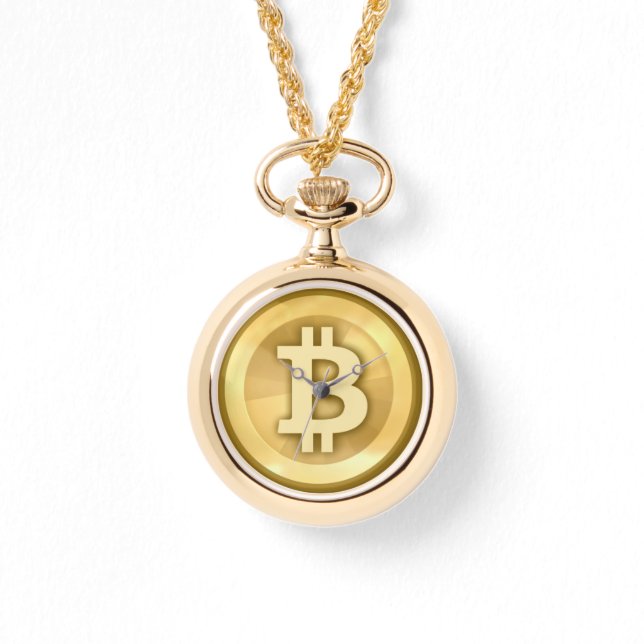 Montre Temps pour bitcoin ~ élégant logo bitcoin (Recto)