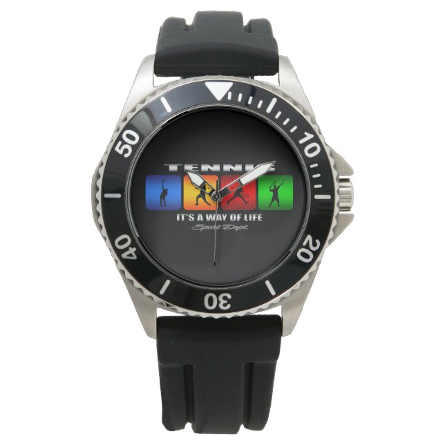 Montre Tennis cool C'Est Un Mode De Vie (Homme) (devant)