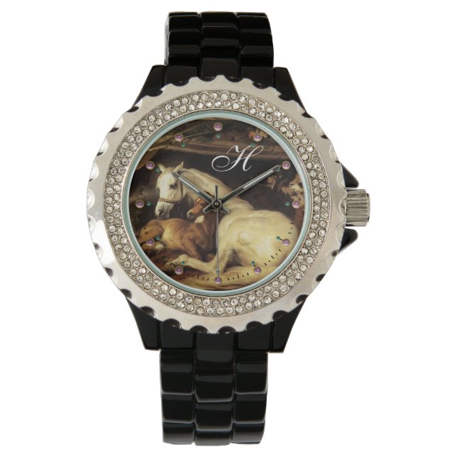 Montre TENTE ARABE AVEC CHEVAUX, AUTRES ANIMAUX Monogramm (devant)