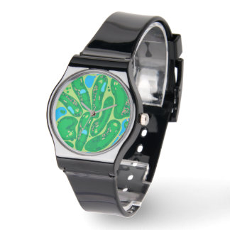 Montre terrain de golf par golf green