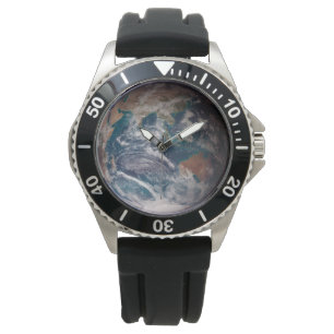 Montre Terre de marbre bleu (hémisphère oriental)