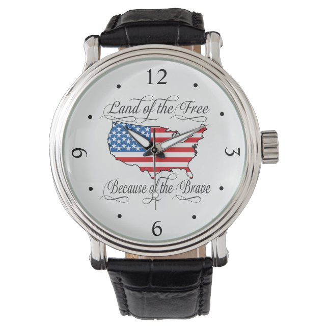 Montre Terre des Libres à cause du courageux patriotique  (devant)
