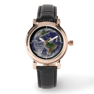 Montre Terre Pleine Avec Tempêtes Tropicales Dans L'Atlan