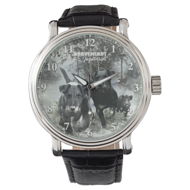 Montre Terrier de chasse allemand, Le Jagdterrier, Art (devant)