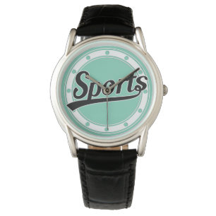 Montre Texte Design : SPORTS black + your own text & idea