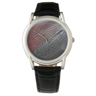 Montre Texture de la peau de serpent