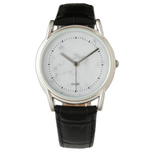 Montre Texture de Marbre blanc de luxe