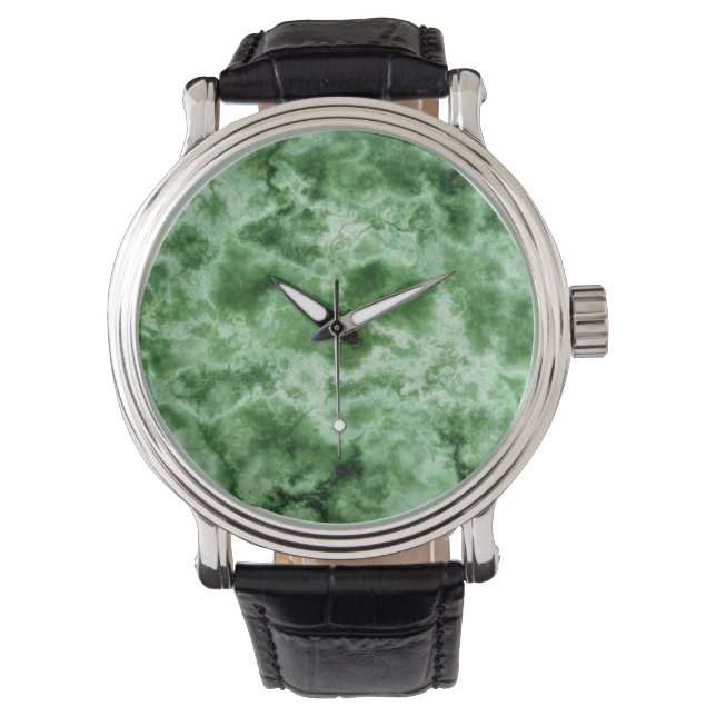 Montre Texture de marbre vert (devant)
