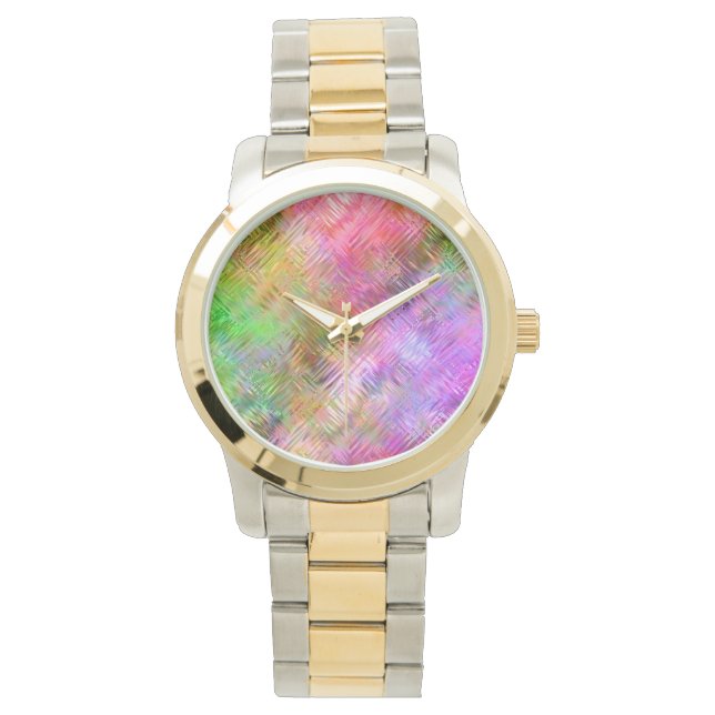 Montre Texture de verre opale colorée (devant)