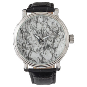 Montre texture granite   Arrière - plan de marbre en noir