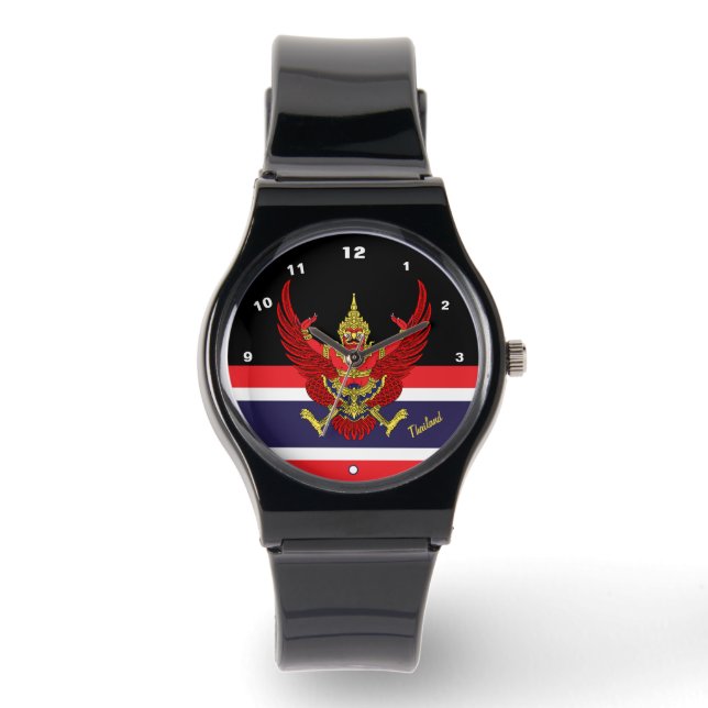 Montre Thai Flag Watch, Garuda, Thaïlande mode / sports (Recto)