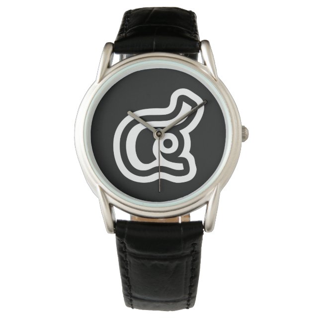 Montre Thaïlande Numéro 4 / Quatre / ๔ (Voir/Si) Script t (devant)