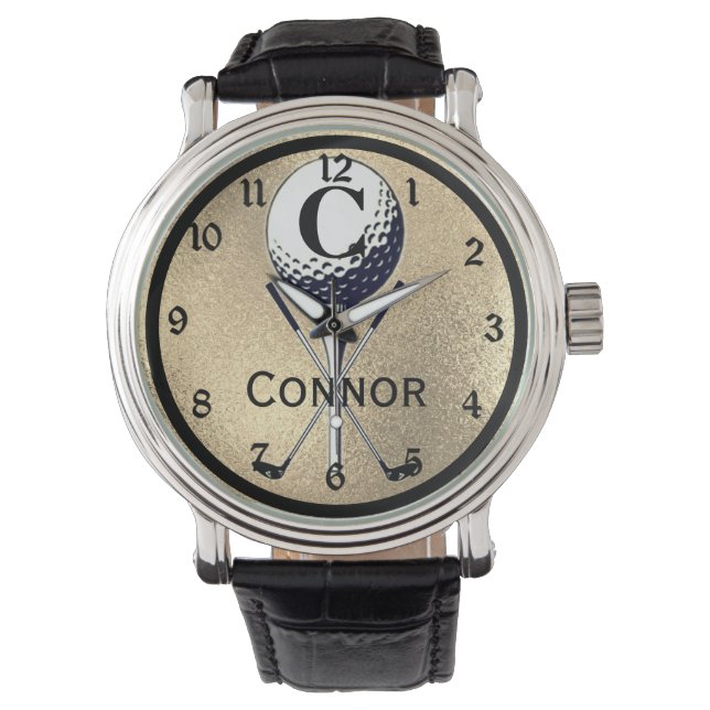 Montre Thé Gold monogrammed (devant)