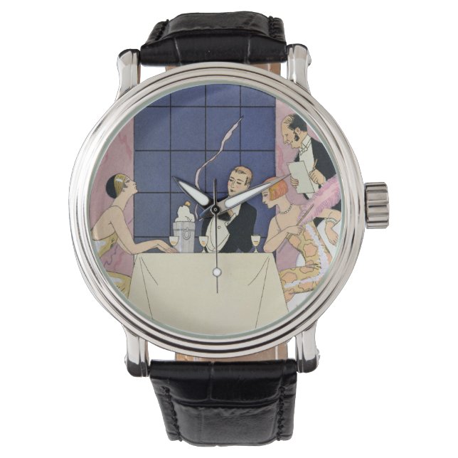 Montre The Gourmands, 1920-30 (tirage pochoir) (devant)