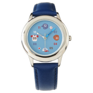 Montre Thème de baseball coloré et mignon