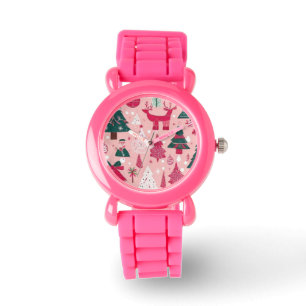 Montre Thème de Noël Flambeaux de Noël