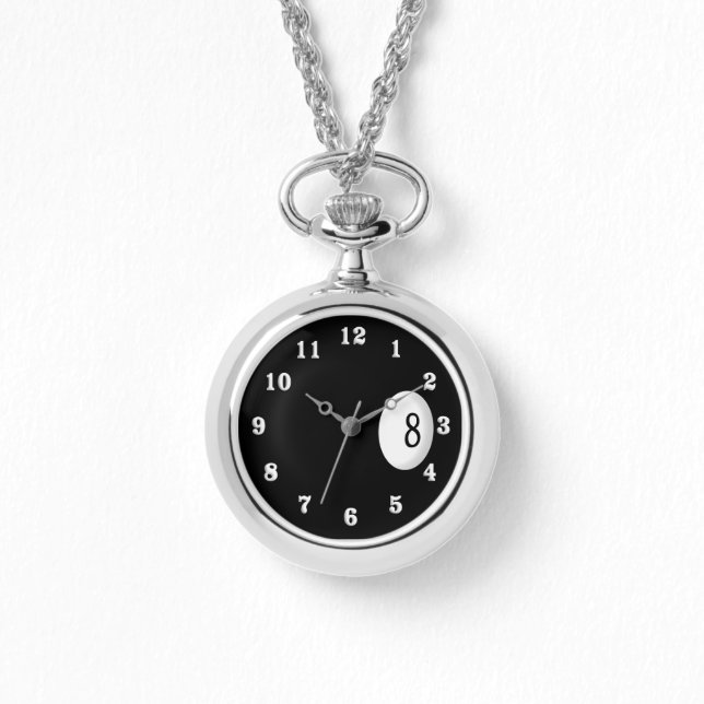Montre Thème Huit Ball Billiard (Recto)