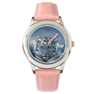 Montre Tigre blanc bleu