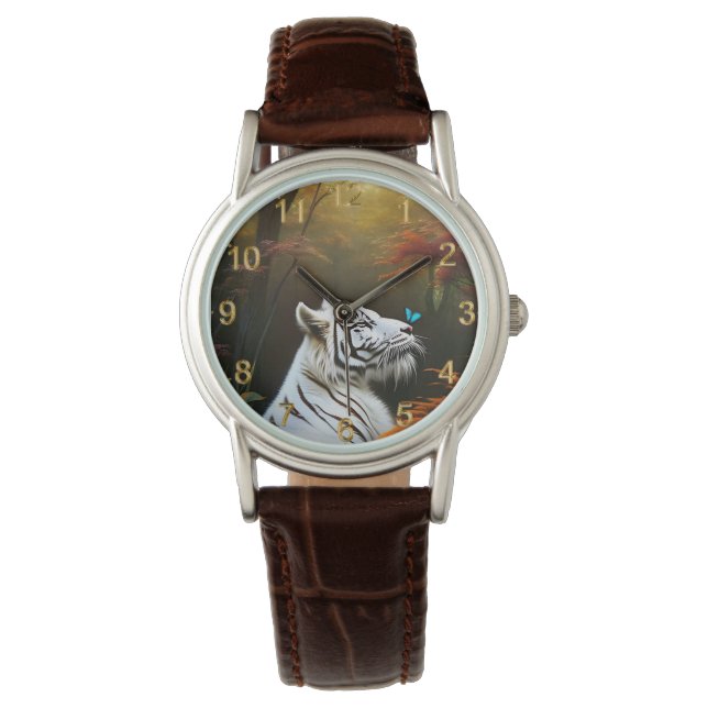 Montre Tigre Blanc Ces Moments D'Amour, Mesdames Regardez (devant)