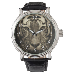 Montre Tigre en Sepia Tones