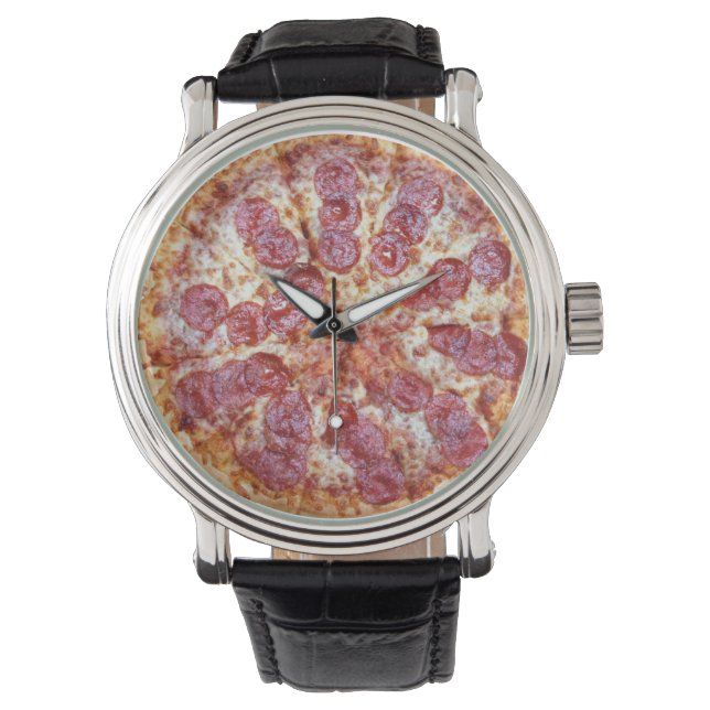 Montre Timbre de pizza (devant)