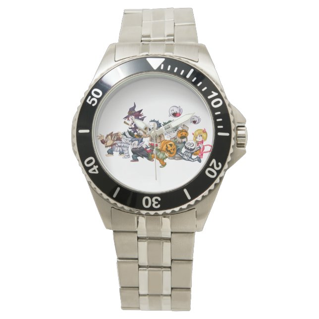 Montre Timekeeper d'Halloween éffrayant : Acier inoxydabl (devant)