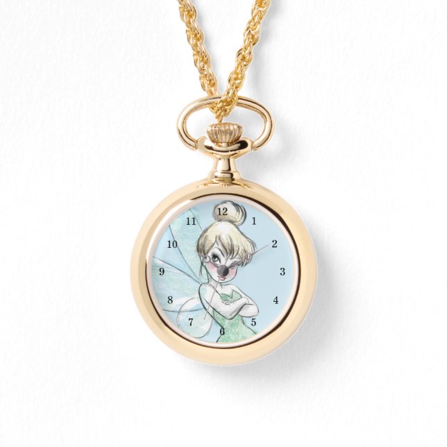 Montre Tinker Bell | Armoiries pastel croisées (Recto)