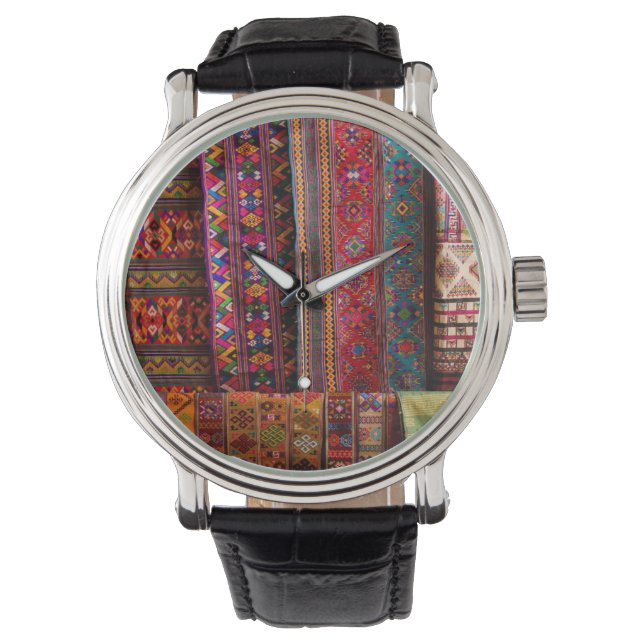 Montre Tissus du Bhoutan à vendre (devant)