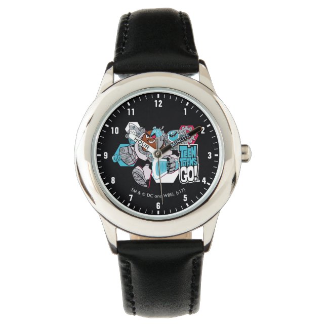 Montre Titans Ados, allez ! | Graphique Arsenal de Cyborg (devant)