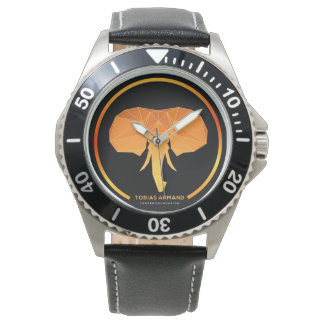Montre Tobias Armand acier inoxydable Black Watch