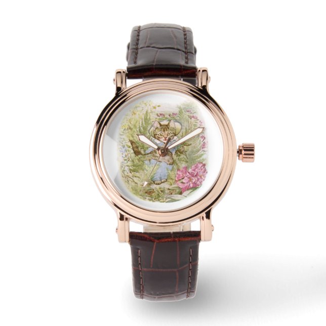 Montre Tom Kitten (jolie illustration de chat) Beatrix Po (Recto)