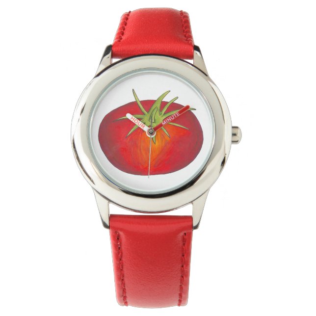 Montre Tomates rouges Vegetable Veggie Foodie Watch (devant)